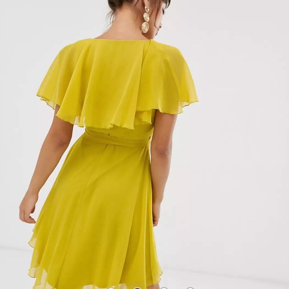 ASOS chartreuse dress - Picture 3 of 7